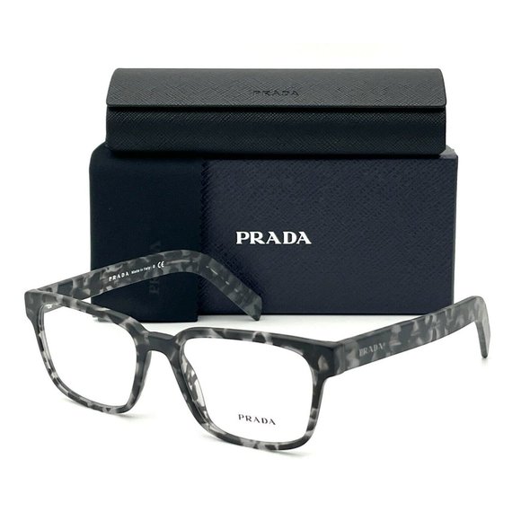 Prada VPR15W VH3-1O1 Spotted Gray Havana / Demo Lens 53mm Eyeglasses - Picture 1 of 4